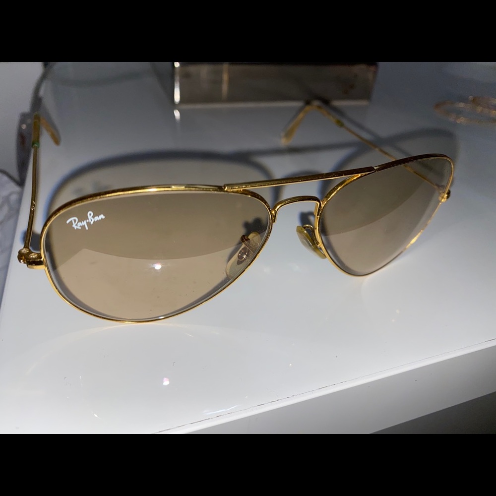 Gold Ray-ban Aviators